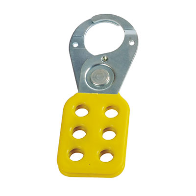 Pinza de bloqueo amarillo acero 25 mm. SL-34103A - Safelockout, mundo de soluciones para diseñar y aplicar LOTO en la industria.
